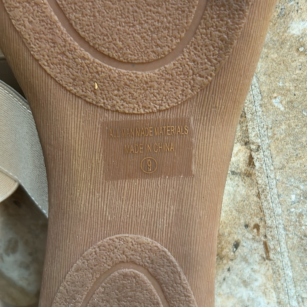 Women's Cream Sandals by NEW ATTITUDE! “BUNDLE US!” - Picture 4 of 7